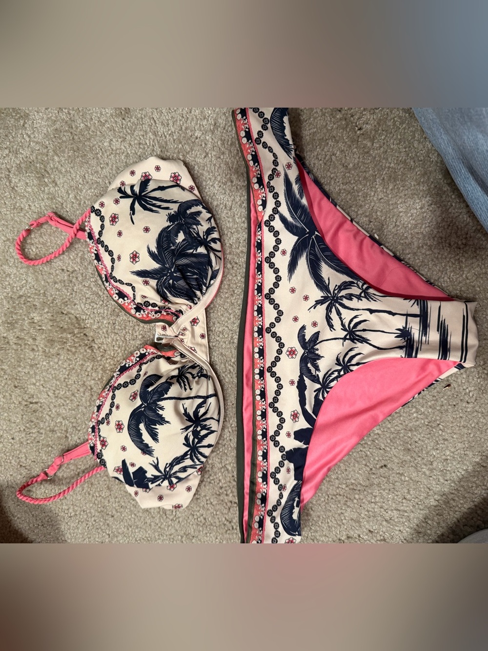 Agua Bendita Ankara Palms Tropical Print Bikini Set - Picture 3 of 3
